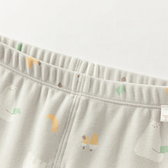 Dave&Bella Kids Girls/Boys Autumn Print Cotton Indoor Cozy Sleepwear Pajamas Set