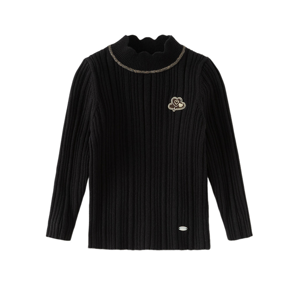 Dave&Bella Kids Girls Versatile Sweet Turtle Sweaters