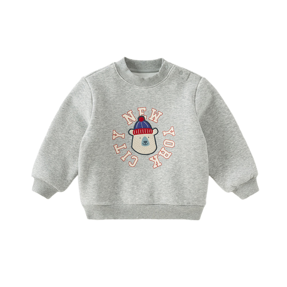 Dave&Bella Toddler Boys Autumn Casual Padded Sweatshirts Tops