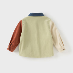 Dave&Bella Toddler Boys Winter Blue Snow-Ready Thermal Shirt Tops