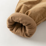 Dave&Bella Toddler Boys Caramel Outdoor Adjustable-waistband Cozy Padded Pants