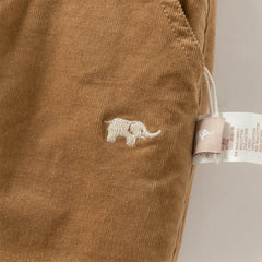 Dave&Bella Toddler Boys Caramel Outdoor Adjustable-waistband Cozy Padded Pants