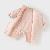 Dave&Bella Baby Girls Chinese-style Red/Pink Warm Padded Rompers