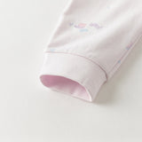 Dave&Bella Kids Girls Pure Cotton Purple/Beige Cute Pajamas
