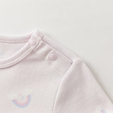 Dave&Bella Kids Girls Pure Cotton Purple/Beige Cute Pajamas