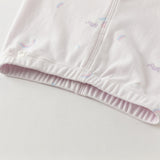 Dave&Bella Kids Girls Pure Cotton Purple/Beige Cute Pajamas