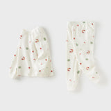 Dave&Bella Kids Girls Cotton Pink/Beige Print Soft Pajamas