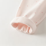 Dave&Bella Kids Girls Cotton Pink/Beige Print Soft Pajamas