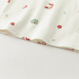 Dave&Bella Kids Girls Cotton Pink/Beige Print Soft Pajamas