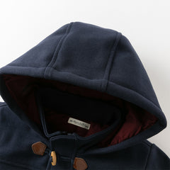 Dave&Bella Kids Boys Navy Blue College-style Outwear Padded Hooded Coats
