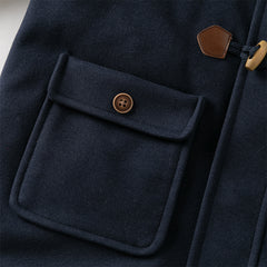Dave&Bella Kids Boys Navy Blue College-style Outwear Padded Hooded Coats