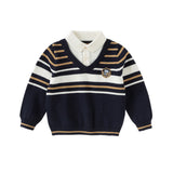 Dave&Bella Kids Boys Cool Navy Blue Comfortable Cotton Sweaters