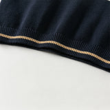 Dave&Bella Kids Boys Cool Navy Blue Comfortable Cotton Sweaters