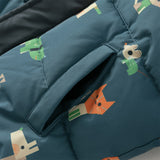 Dave&Bella Toddler Boys Night Sky Blue Outwear Warm Hooded Padded Coats