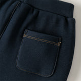 Dave&Bella Toddler Boys Casual Denim Blue Comfortable Daily Knit Sweatpants