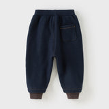 Dave&Bella Toddler Boys Casual Denim Blue Comfortable Daily Knit Sweatpants