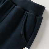 Dave&Bella Toddler Boys Casual Denim Blue Comfortable Daily Knit Sweatpants