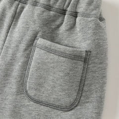 Dave&Bella Toddler Girls/Boys Autumn Versatile Knit Padded Sweatpants Long Pants