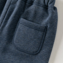 Dave&Bella Toddler Girls/Boys Autumn Versatile Knit Padded Sweatpants Long Pants
