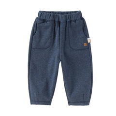 Dave&Bella Toddler Girls/Boys Autumn Versatile Knit Padded Sweatpants Long Pants
