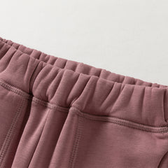 Dave&Bella Toddler Girls/Boys Autumn Versatile Knit Padded Sweatpants Long Pants