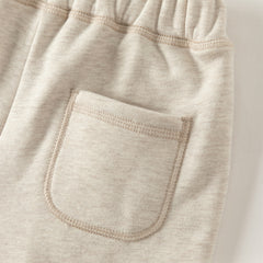 Dave&Bella Toddler Girls/Boys Autumn Versatile Knit Padded Sweatpants Long Pants