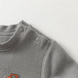 Dave&Bella Kids Boys Versatile Beige/Grey Classic T-shirt Tops