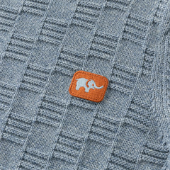 Dave&Bella Kids Boys Versatile Blue/Grey Breathable Cotton Turtle Pullover Sweater Tops