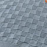 Dave&Bella Kids Boys Versatile Blue/Grey Breathable Cotton Turtle Pullover Sweater Tops