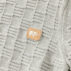 Dave&Bella Kids Boys Versatile Blue/Grey Breathable Cotton Turtle Pullover Sweater Tops