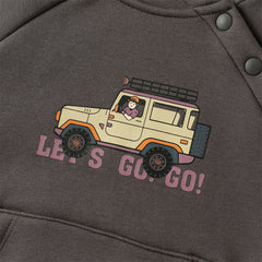 Dave&Bella Toddler Girls/Boys Winter Cozy Hooded Plush-lined Warm Sweatshirts Tops