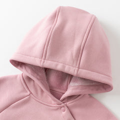 Dave&Bella Toddler Girls/Boys Winter Cozy Hooded Plush-lined Warm Sweatshirts Tops