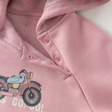 Dave&Bella Toddler Girls/Boys Cozy Hooded Plush-lined Warm Sweatshirts Tops