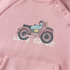 Dave&Bella Toddler Girls/Boys Winter Cozy Hooded Plush-lined Warm Sweatshirts Tops