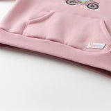 Dave&Bella Toddler Girls/Boys Cozy Hooded Plush-lined Warm Sweatshirts Tops