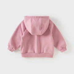 Dave&Bella Toddler Girls/Boys Winter Cozy Hooded Plush-lined Warm Sweatshirts Tops