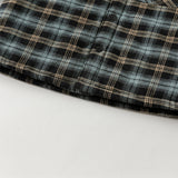 Dave&Bella Toddler Boys Casual Navy Plaid Hooded Padded Coats