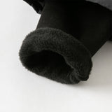 Dave&Bella Toddler Boys Versatile Carbon Black Warm Padded Pants