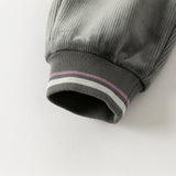 Dave&Bella Toddler Boys Casual Grey Plush-lined Drawstring Pants