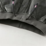 Dave&Bella Toddler Boys Casual Grey Plush-lined Drawstring Pants