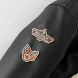 Dave&Bella Toddler Boys Black Faux Shearling Lining PU Leather Biker Jacket