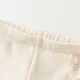 Dave&Bella Toddler Girls Casual Beige/Grey Outdoor Soft Plush-lined Leggings