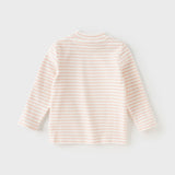 Dave&Bella Toddler Girls/Boys Striped Breathable Cotton Versatile T-shirt Tops