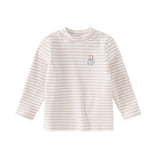Dave&Bella Toddler Girls/Boys Striped Breathable Cotton Versatile T-shirt Tops