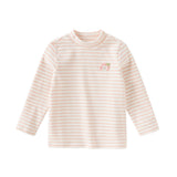 Dave&Bella Toddler Girls/Boys Striped Breathable Cotton Versatile T-shirt Tops