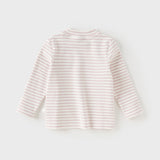 Dave&Bella Toddler Girls/Boys Striped Breathable Cotton Versatile T-shirt Tops