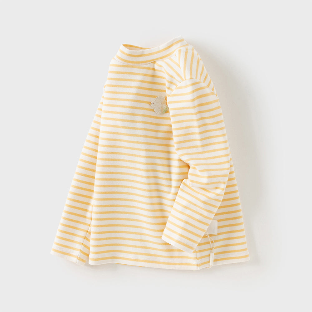 Dave&Bella Toddler Girls/Boys Striped Breathable Cotton Versatile T-shirt Tops