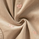 Dave&Bella Toddler Girls Casual Khaki Warm Plush-lined Drawstring Pants