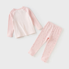 Dave&Bella Kids Girls/Boys Autumn Pink/Purple/Green Cozy Ultra-soft Pajama Sets