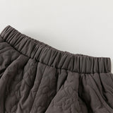 Dave&Bella Toddler Boys Versatile Grey Purple Loose Padded Pants